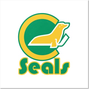 Vintage California Golden Seals Hockey Posters and Art